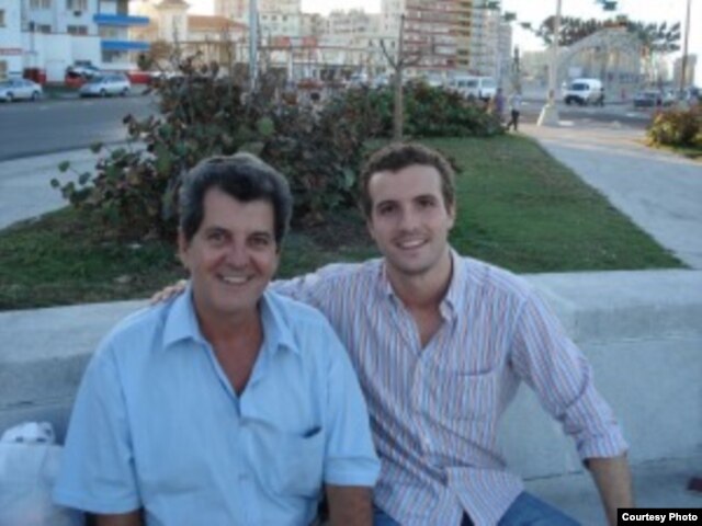 Oswaldo Paya y el diputado Pablo Casado Blanco