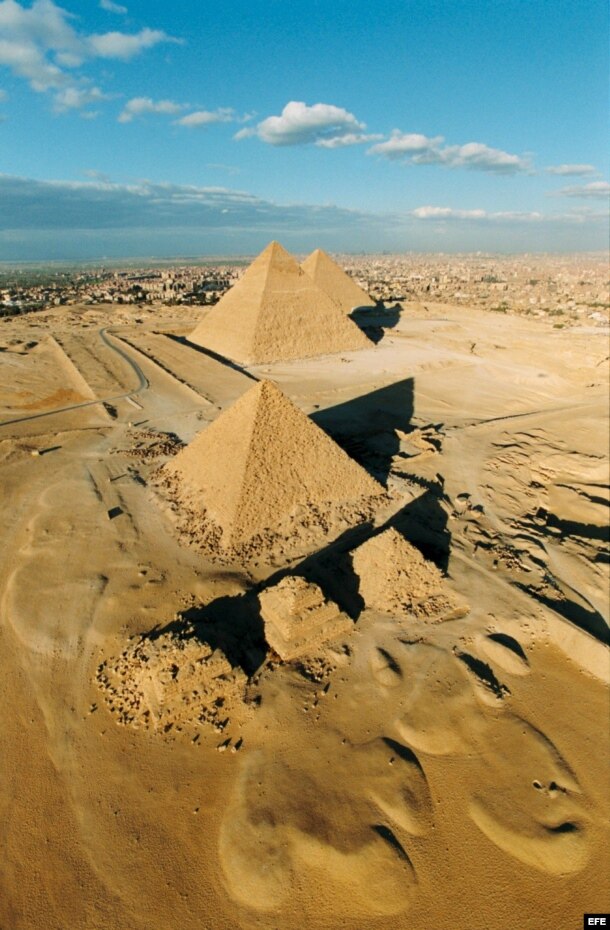 Las Pirámides de Giza en El Cairo, Egipto