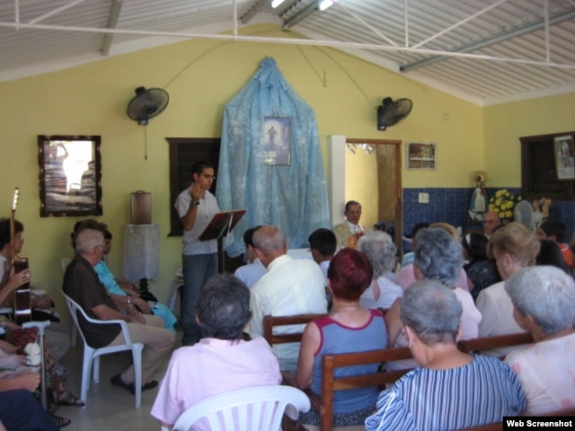 Casa utilizada para actividades litúrgicas en Cuba.