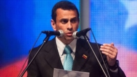 Líder de la oposición venezolana, Henrique Capriles