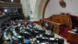 Vista general de los legisladores en La Asamblea Nacional de Venezuela