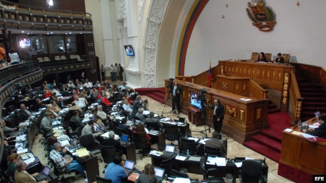 Vista general de los legisladores en La Asamblea Nacional de Venezuela