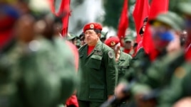 Archivo - Hugo Chávez participa en acto en la Academia Militar de Caracas. 