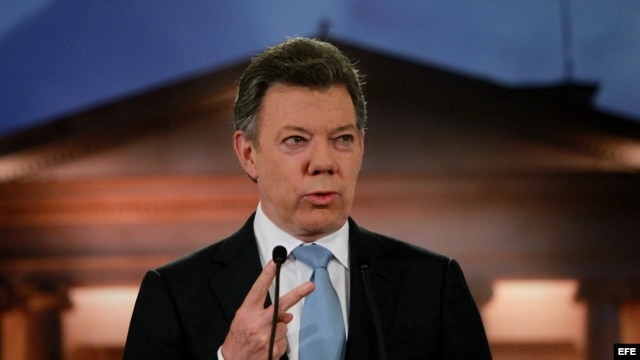 El presidente de Colombia, Juan Manuel Santos.  
