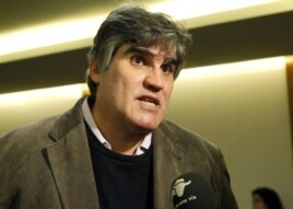 Carlos Payá durante el homenaje a su hermano, Oswaldo Payá, y a Harold Cepero organizado por el Movimiento Cristiano Liberación (MCL).