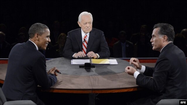No hubo un claro ganador entre el presidente Barack Obama y su contendiente republicano, Mitt Romney, en su tercer y último debate.
