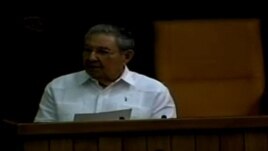 Raúl Castro en el discurso de clausura de la Asamblea Nacional.