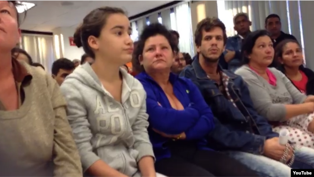 Migrantes cubanos en la Estacion Migratoria de las Agujas, Iztapalapa.