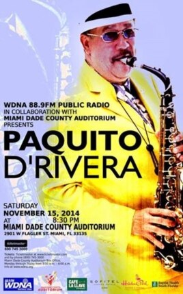 Cartel del concierto en Miami