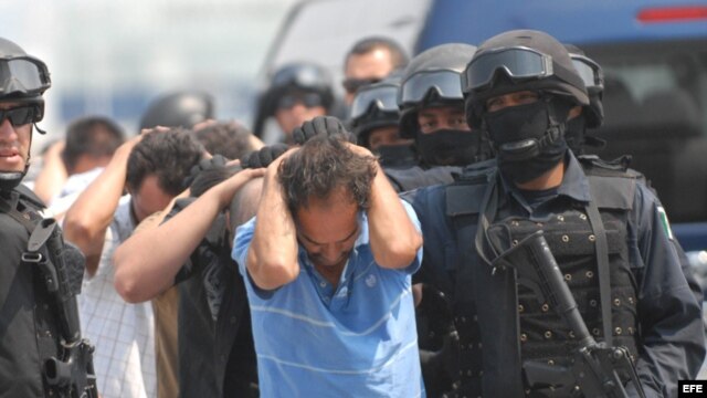 Archivo. Narcotraficantes detenidos en México.