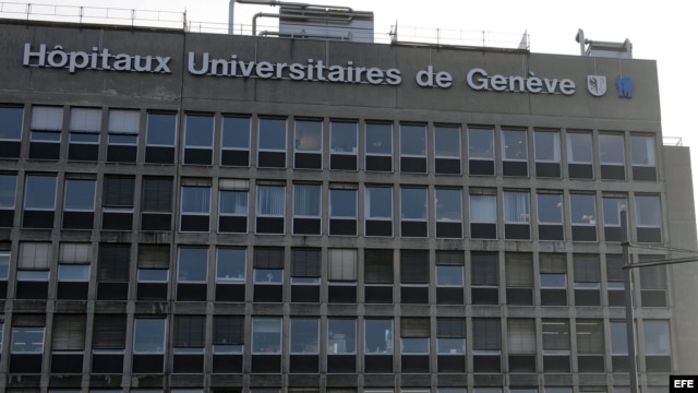 Hospital Universitario de Ginebra (HUG), Suiza, donde ha sido ingresado el médico cubano Féliz Báez Sarría.