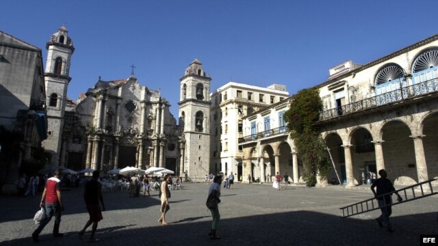 Plaza de la Catedral, en la Habana Vieja.