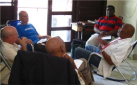 Opositores cubanos se reunieron en La Habana, el 1 de abril de 2014.