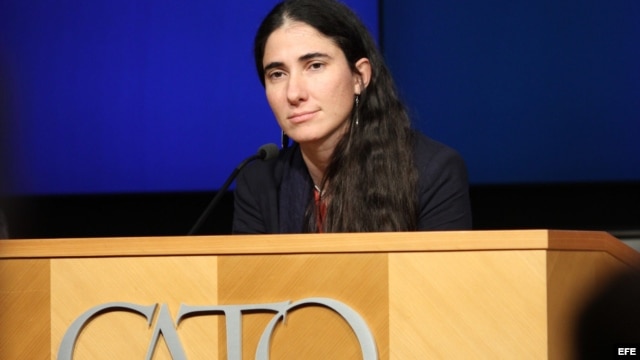  Yoani Sánchez habla en el Instituto Cato en Washington, DC. (EEUU). 