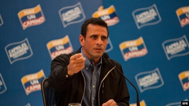 Fotografía de archivo del candidato opositor venezolano, Henrique Capriles.