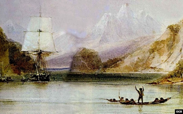 El “Beagle” en Tierra del Fuego. “Nieva mariposas”, gritaron los marineros.