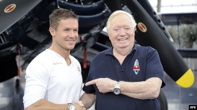 Felix Baumgartner at press conference