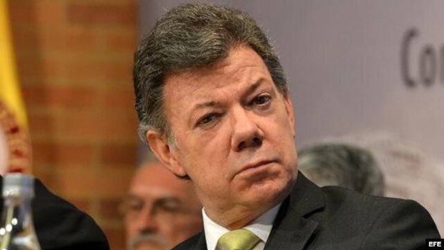 El presidente colombiano, Juan Manuel Santos.