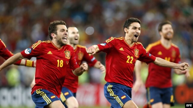La Roja festeja el triunfo