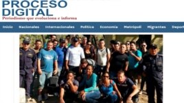 Cubanos detenidos en Honduras.