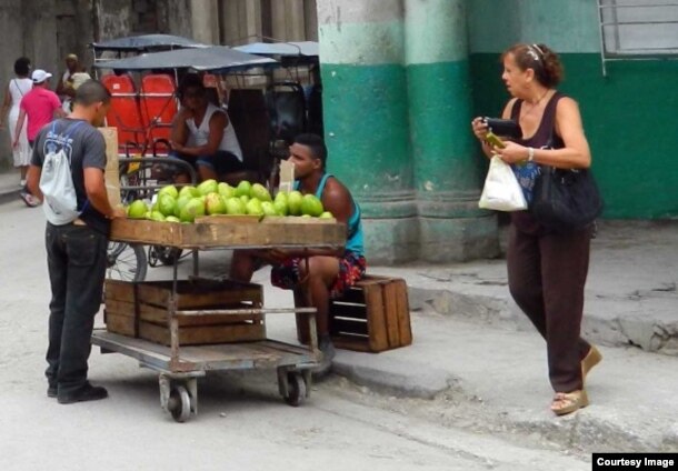 Aunque lo de topar los precios y culpar a los carretilleros y a los intermediarios por todo el problema parezca una necedad, es en verdad una táctica. (Foto del autor)