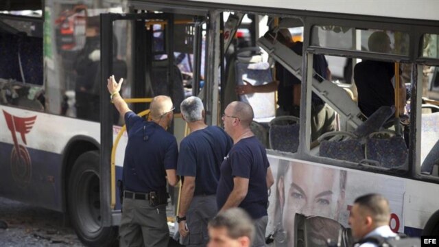 Atentado terrorista contra el transporte público en Israel.