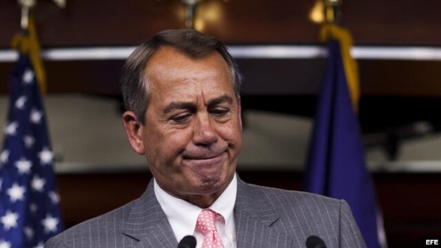 El presidente de la Cámara de Representantes de EE.UU., el republicano John Boehner.