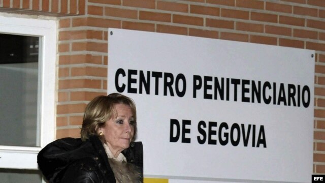 Esperanza Aguirre visita a Carromero en la cárcel de Segovia