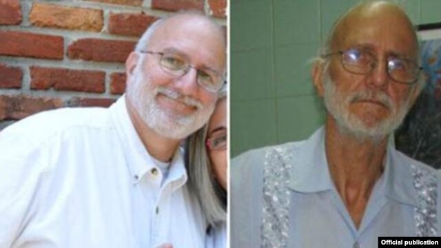 Los abogados de Gross proporcionaron estas fotos de Gross antes de su arresto y ahora.
