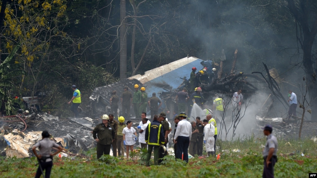 Cubana de Aviación, accidente de aviación.