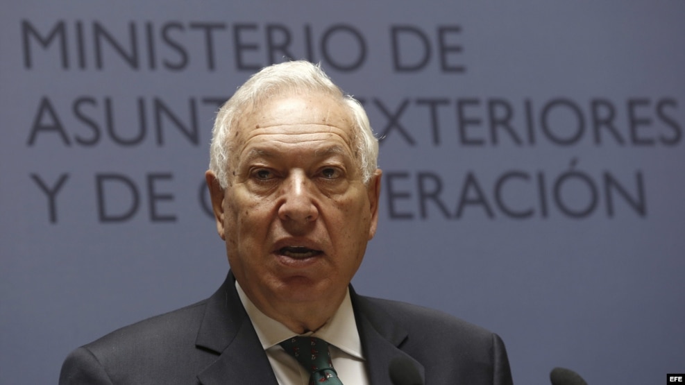 El ministro de Asuntos Exteriores, José Manuel García-Margallo, en una rueda de prensa reciente.