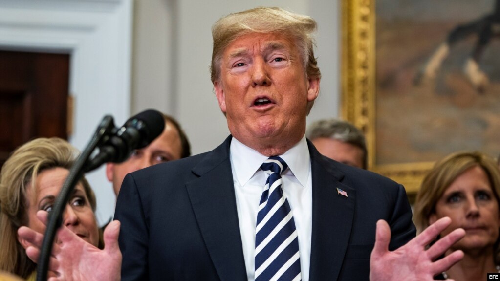 Donald Trump ofrece una rueda de presa sobre la cancelación de cumbre bilateral con el líder nocoreano, Kim Jon-Un.