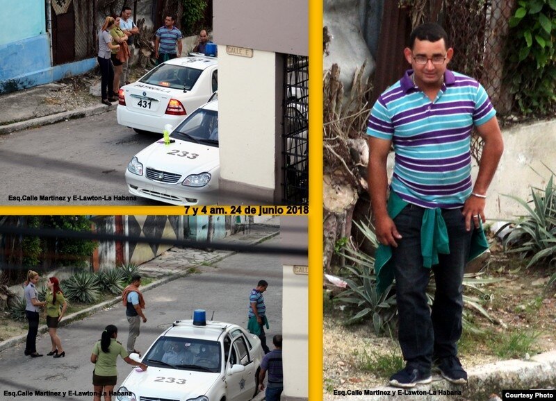 Operativo policial contra las Damas de Blanco, el 24 de junio de 2018.