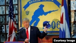 Pres. Trumps visits HQ and Memorial of Bay of Pig's 2506 Brigade in Miami