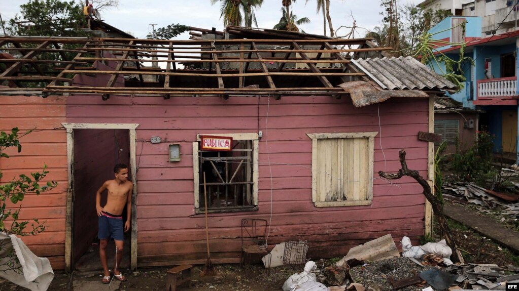 Casa afectada por el paso del huracán Matthew. (Archivo)