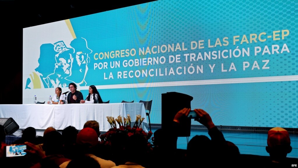 RUEDA DE PRENSA DEL CONGRESO NACIONAL DE LAS FARC-EP EN BOGOTÁ