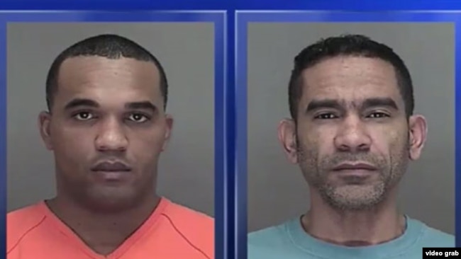 Mugshots de Orlando Nazario y Juan Mesa Díaz, clonadores cubanos de tarjetas de crédito detenidos en Wisconsin.