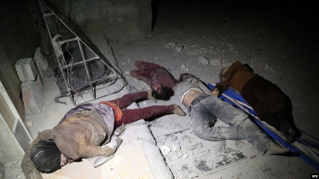 Ataque quÃ­mico contra civiles en Duma, Siria