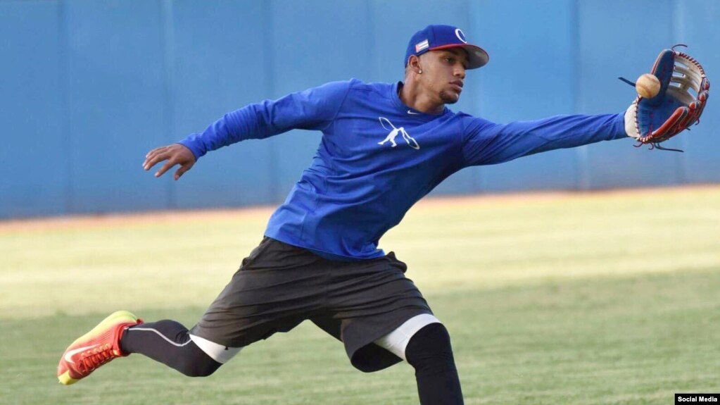 Víctor Víctor Mesa, prospecto cubano codiciado por equipos de Grandes Ligas del Béisbol (MLB). TOMADO DE FACEBOOK.