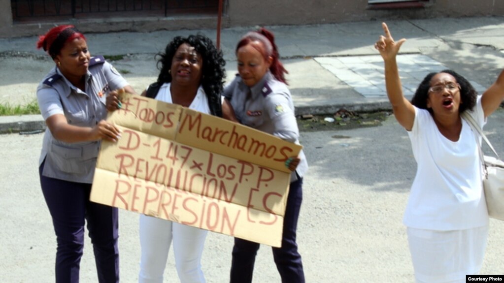 24 de junio de 2018, domingo nÃºmero 147 de represiÃ³n contra las Damas de Blanco. 