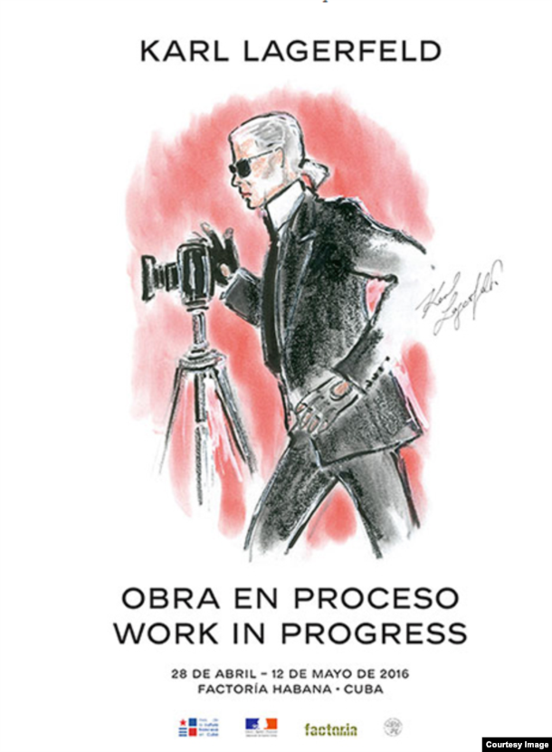 "Obra en Proceso" (Work in Progress), la exposición de Lagerfeld en La Habana.
