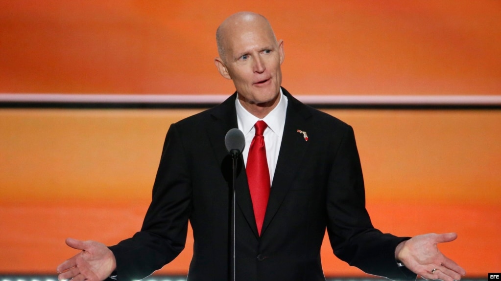 El gobernador de Florida, Rick Scott.