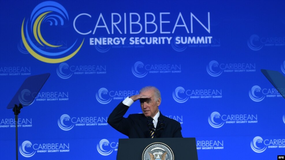Joe Biden, vicepresidente de Estados Unidos, organiza la Cumbre de Energía.