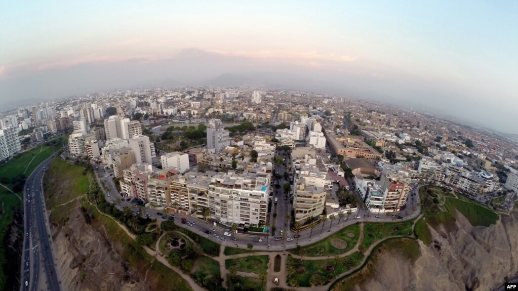 Vista aÃ©rea de la ciudad de Lima.