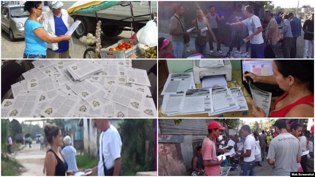 Miembros del Instituto Cubano por la Libertad de Expresión y Prensa (ICLEP).