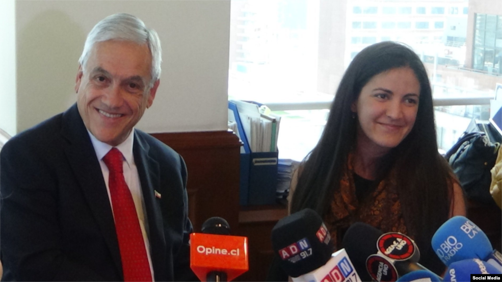 Sebastián Piñera y Rosa María Payá.