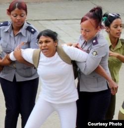 La Dama de Blanco Martha Sánchez está detenida desde el 11 de marzo pasado. (Archivo)