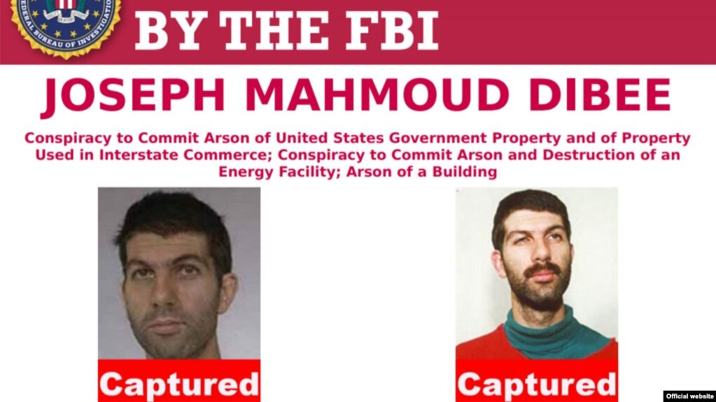 "Capturado", se lee en el aviso de los buscados por el FBI sobre Joseph Mahmoud Dibee, después de su entrega a EE.UU. por el gobierno de Cuba