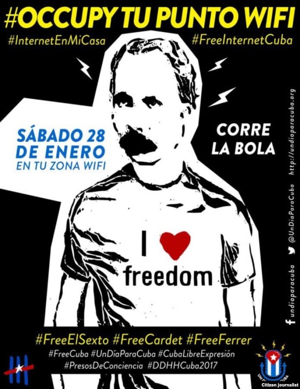 Cartel de la campaña global "Por la Libertad"