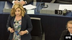 La eurodiputada española del PSOE Elena Valenciano